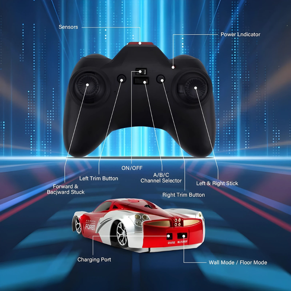 Wall Climbing Car Toy