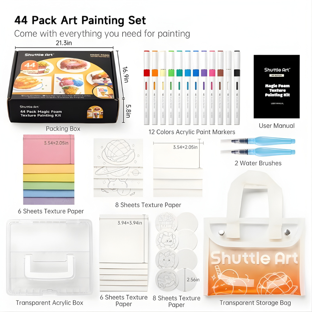 Magic Foam Texture Painting Kit